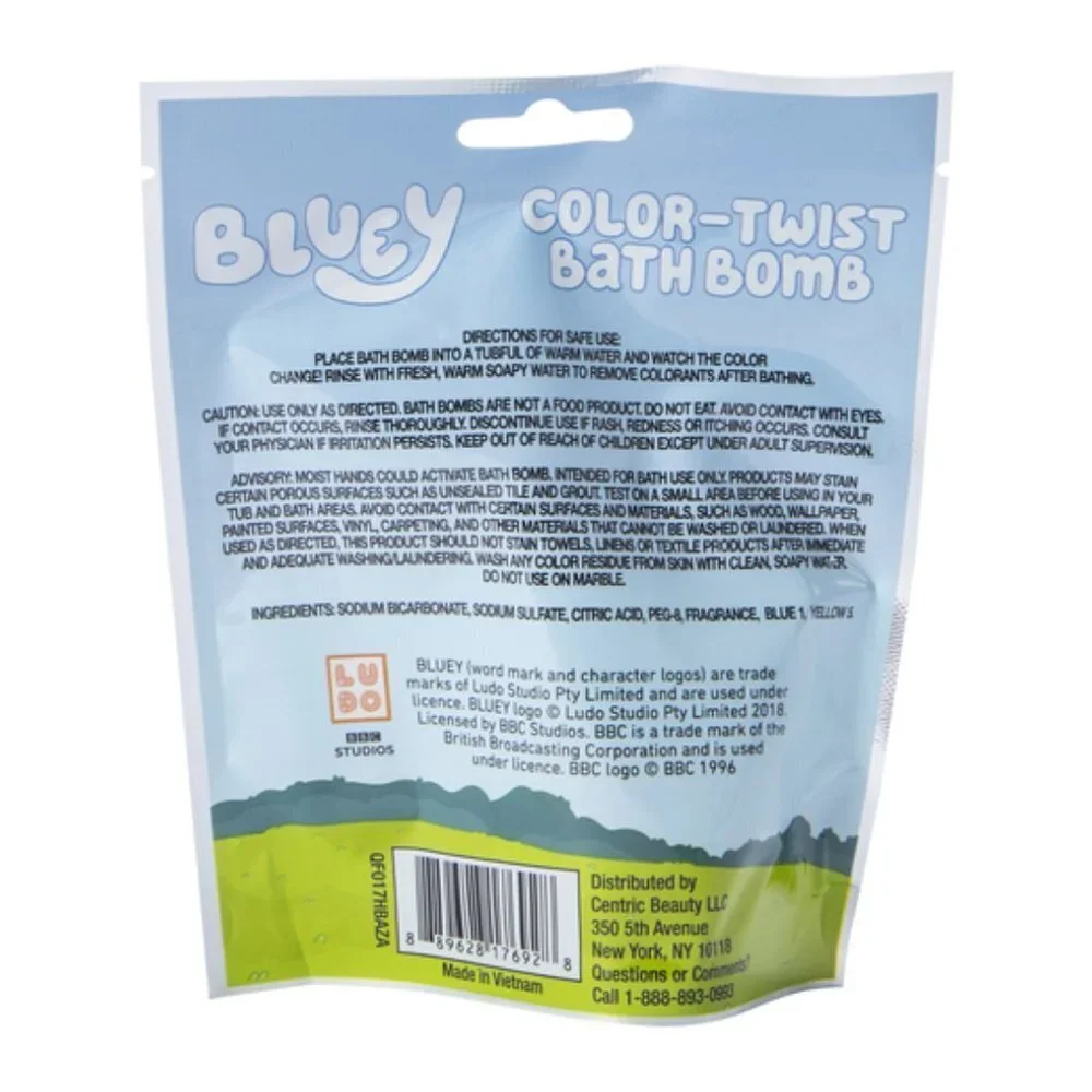 Bluey Color-Twist Scented Bath Bomb 1.41oz Lot of 4 new in package